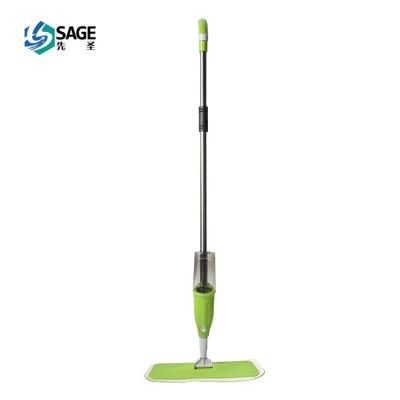 China Sustainable hot sale rob water jet upright broom with stainless steel tube for house floor brooms for sale