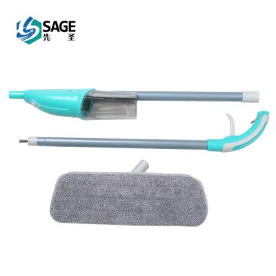 China Sustainable Household Slot Iron Tube Spray Broom For Home Flat Broom Floor Mop for sale