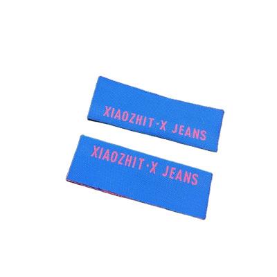 China Wholesale Custom High End Taffeta Embossed Logo Name Apparel Labels Washable for sale