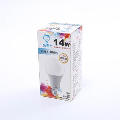 China 45w Recyclable Custom Design Corrugated Box Packing For 85% Energy Saving Light Bulb for sale