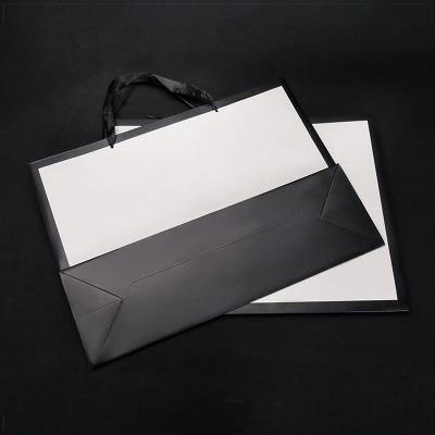 China Recyclable Custom White Kraft Paper Brown Paper Bags With Handles Logo Print for sale