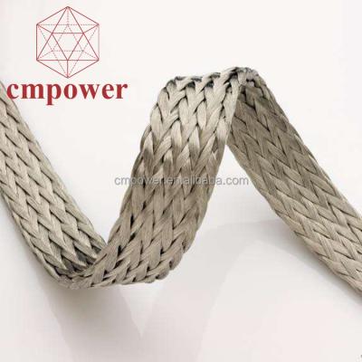 China Underground Flat Copper Braid 16mm Jumper Wire Flexible Grounding Wire for sale