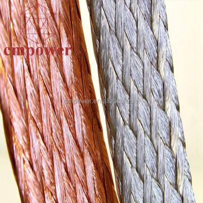 China Wholesale Price Electronic Flexible Tinned Copper Tape Braided Flat Copper Wire Tape for sale