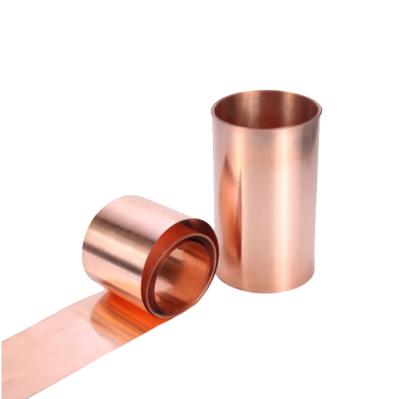 China Thin Conductive PCB T2 Strip Copper Copper Foil 0.03mm 0.05mm 0.1mm 0.2mm 0.3mm 99.99% Pure for sale