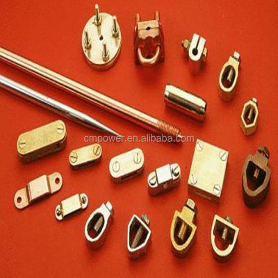 China Power CM POWER Fixing T/J Copper Grounding Clip, Grounding Copper Conductor, Grounding Cable Connectors for sale