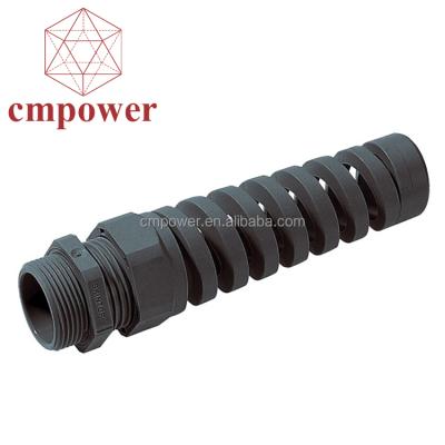 China Nylon Spiral M20 M12 Waterproof IP68 Cable Protector Nylon Cable Gland for sale