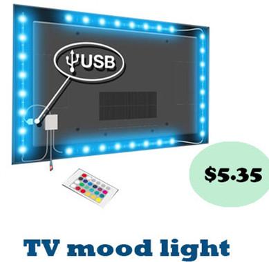 China 5050 SMD Flexible LED Strip Lights , 120° Beam Angle 5V TV Backlight Kit for sale