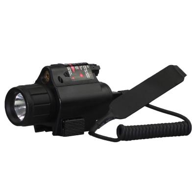 China 200 Lumen Tactical LED Flashlight Red Laser Sight Combo 20MM Rail Pistol Mini Gun Lights for sale