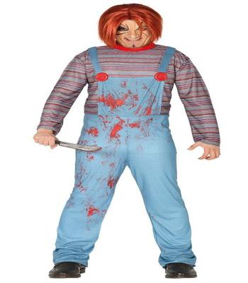 China Costume Adult Men's Chucky Costume Killer Baby Halloween Outfit Size CS95 for sale