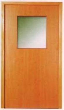 China MF03 ABNM 90min fire-proof wooden glass door for sale