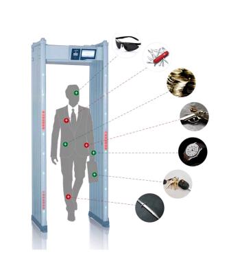 China 24 zones AB2400C LCD display walkthrough metal detector for sale