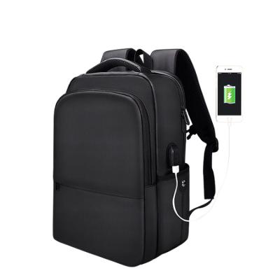 China Cheap Laptop Backpack Business Waterproof Laptop Bag With Usb Polyester Filling Left Waterproof School Bag for sale