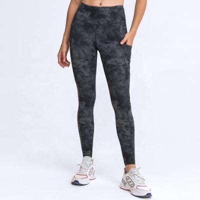 China Breathable Fitness zh021 High Waisted Yoga Leggings Set Tiktok Leggings With Pocket For Women for sale