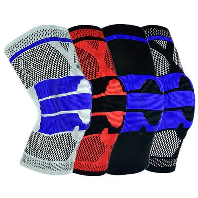 China Adjustable Elasticity Breathable Valuable Sports Kneepad Men Pressurized Elastic Knee Pads Support Fitness Gear Basketball Volleyball Brace Protector R0854 for sale