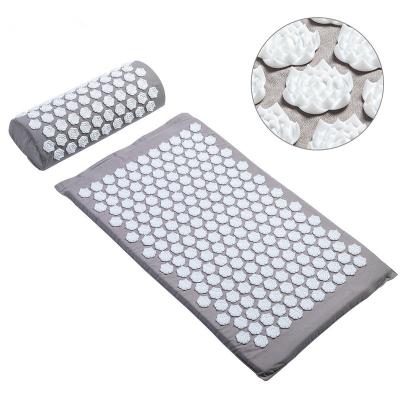 China Yoga Exercises Acupressure Relieve Back Body Pain Spik Yoga Mat Acupuncture With Pillow Acupuncture Mat for sale