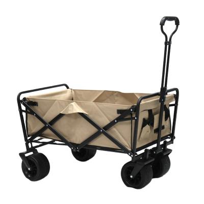 China Customizable Wholesale Factory Outdoor Folding 4 Wheel Cart Folding Garden Cart for sale