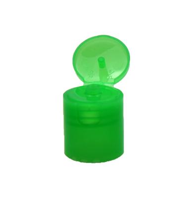 China Non Spill Flip Top Cap Pet Bottles 20/415 Shampoo Plastic Flip Top Bottle Cap For Pet Cosmetic Bottle for sale