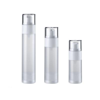 China Eco-friendly White Empty Plastic PP Container Serum Lotion 15Ml 30Ml 50Ml Pump Airless Packaging Bottle for sale