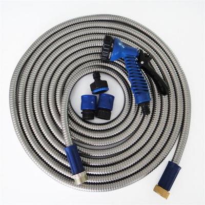 China Hot selling adjustable garden hose stainless steel metal hose holderexpandable garden hose for sale