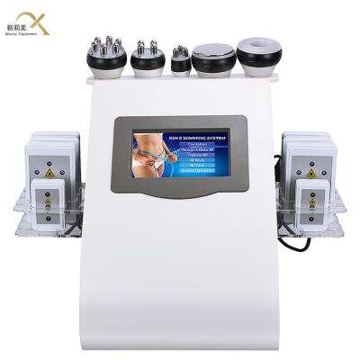 China Weight Loss New Products 2021 Unique 6 in 1 Cavitation RF Vacuum Body Machine RF Laser Vacuum Cavitation Machine for sale