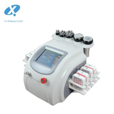 China Medical Weight Loss Salon Use Equipment 6 In 1 RF Vacuum Cavitation Machine Weight Loss V9 Body Shape Machine Korea for sale