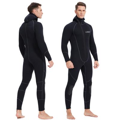 China Customized 5mm Anti-UV Wetsuits For Men Black Style Neoprene Wetsuit Waterproof Fabric Full Anti Long for sale