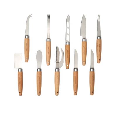 China Viable Best Quality Wooden Handle Cheese Knife Butter Knife Grapefruit Knife Kitchen Accessories Knife Set for sale