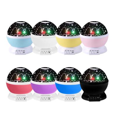 China ABS Room Decoration Galaxy Night Light Lamp Rotating Starry Night Light Baby LED Led Light Projector for Kids for sale