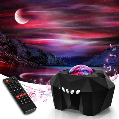 China RGB Music Bulb Shinedo Aurora Projector Baby Star Night Light Laser Star Galaxy Star Projector with Remote Control for sale