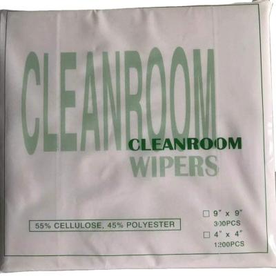 China 50gsm 9x9inch Durable Disposable Wiper Dustproof Nonwoven Industrial Cleaning Cloth for sale