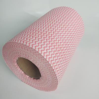 China Sustainable Restaurant Wash Cloth Nonwoven Cleaning Wipes Roll for sale