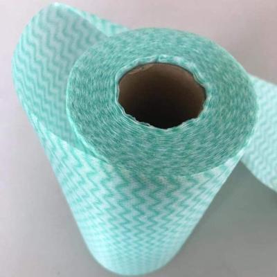 China Household Viable Colorful Reusable Nonwoven Kitchen Cleaning Cloths Rolls for sale