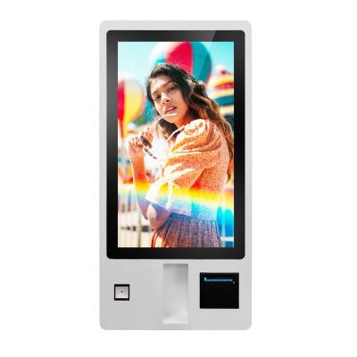 China All in one PC 32inch wall mounted 10 points touch self ordering service payment kiosk en venta