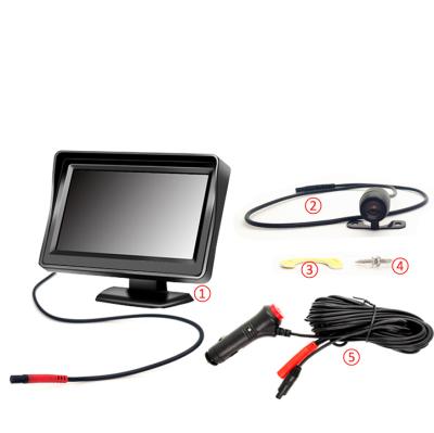 China Wholesale Car LCD Monitor 4.3 Inch Folding Electric Mini TV Suitable For Any 4.3 Inch Car Model for sale