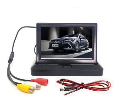 China Best Selling 5 Inch 5 Inch Folding Car Monitor Rear View Car TFT LCD Monitor for sale