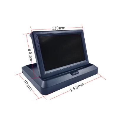 China 800*480 Car TFT Display 5 Inch Folding LCD Monitor Screen Support Rear View Camera 5 Inch for sale