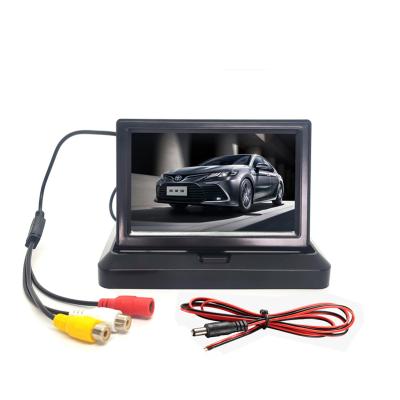 China 5 inch car rear view display mirror monitor for any car parking reversing 5 inch rear view camera built-in screen display for sale