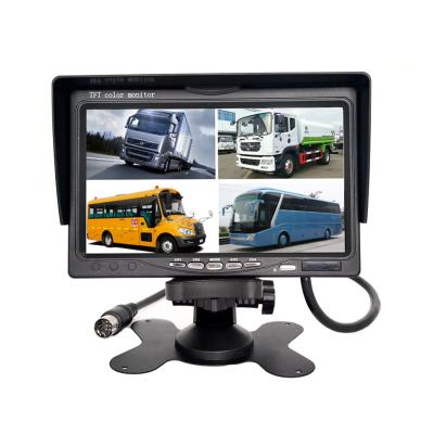 China High Quality Screen 1024*600 10 Inch IPS 4 Channel LCD Color TV Car Monitor With Recording Monitor 10.1 Inch for sale