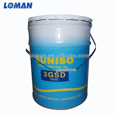 China Industrial Lubricant 3GS 4GS 5GS Suniso Refrigeration Oil Lube Oil Compressor Oil for sale