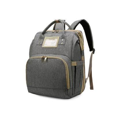 China Portable Water Resistant Diaper Bags Backpack Polyester Custom Baby Bag Waterproof Multifunctional Diaper Bags for sale