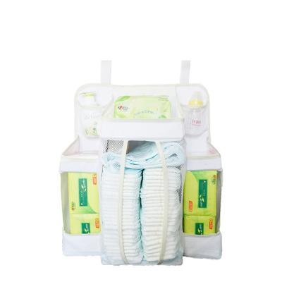 China Hanging Organizer Bag For Crib Diaper Storage Container Factory Indoor Baby Miscellaneous Manufacturing for sale