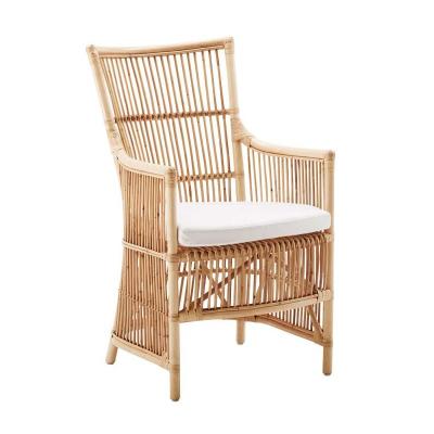 China Vintage Design Adjustable Rattan Living Room Furniture Rattan Handwoven Natural Cane Leisure Chairs Wicker Dining Chair (Other) for sale