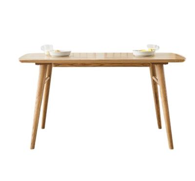 China Solid Wood Dining Table (The Other) Adjustable Nordic Modern Minimalist Small Wooden Table Apartment Restaurant for sale