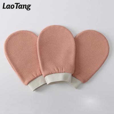 China EXFOLIATE Ready To Ship RTS Hammam Glove Premium Quality Exfoliating Bath Glove for sale