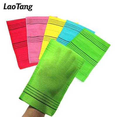 China EXFOLIATING fast delivery exfoliating glove korean large size back and body exfoliating washcloth to remove dry for sale