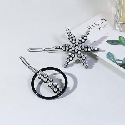 China Cute Cular Crystal Custom Big Starcir Accomplice Girls Hair Female Custom Acetate Hair Clip Korea Hairpin for sale