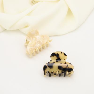 China Fashion Medium Hair Clip Hair Claw Clips For Women French Design Tortoise Shell Hair Claw Clips for sale