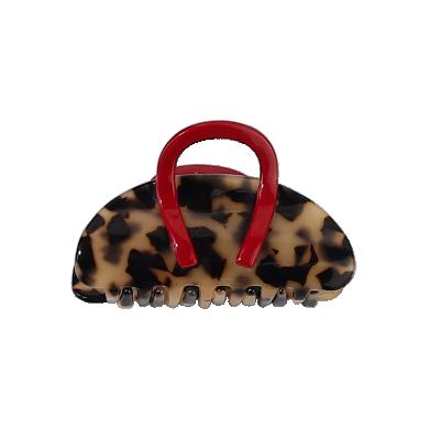 China Fashion Design Bag Shape Classic 8CM Hair Claw Tortoiseshell Hair Claw Cut Simple Women Hair Big Claw for sale