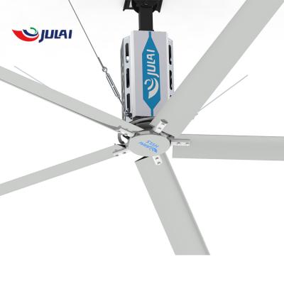 China Hotels JULAI RTS 6.1m/20ft Giant Industrial Energy Saving Ceiling HVLS Fan for sale