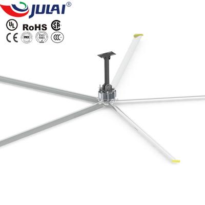 China Warehouse JULAI RTS 5m Plus 18ft Warehouse Ceiling Heavy Duty Industrial Aluminum Alloy Workshop Hvls Fan for sale